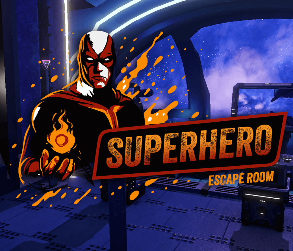 Superhero Escape Room VR game artwork