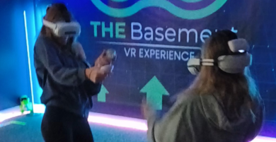 Competitive player-versus-player VR game