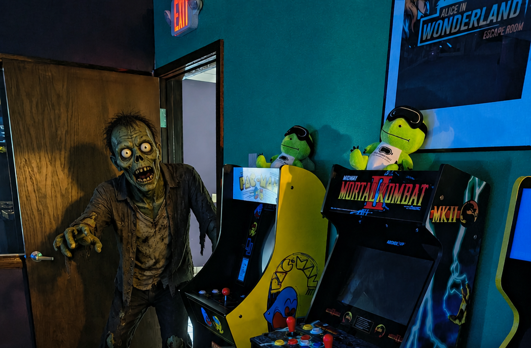 Zombie virtual reality game